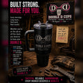 Double D Cups 40 oz tumbler with handle promotional image